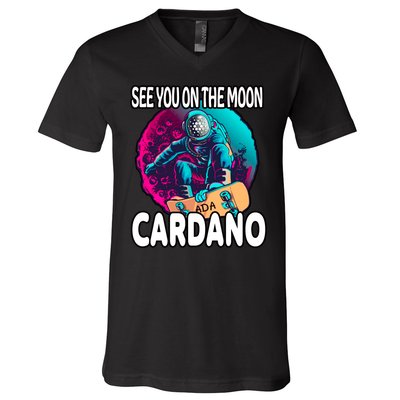 See You On the Moon Cardano V-Neck T-Shirt