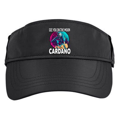 See You On the Moon Cardano Adult Drive Performance Visor