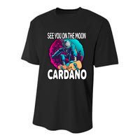 See You On the Moon Cardano Youth Performance Sprint T-Shirt