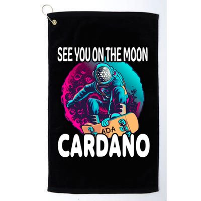 See You On the Moon Cardano Golf Towel