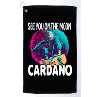 See You On the Moon Cardano Golf Towel