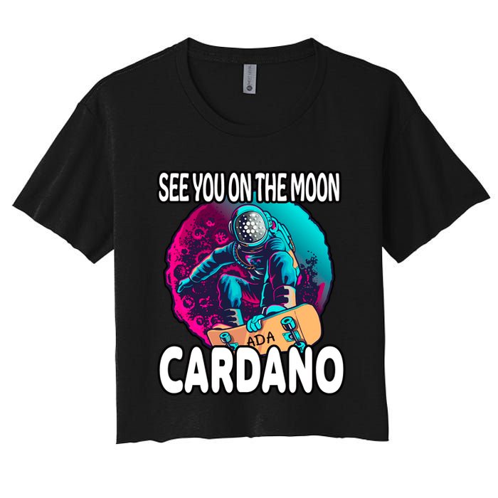 See You On the Moon Cardano Women's Crop Top Tee