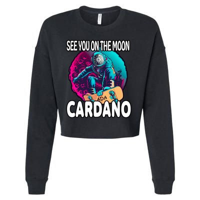 See You On the Moon Cardano Cropped Pullover Crew