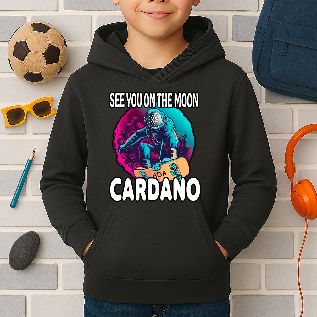 See You On the Moon Cardano Kids Hoodie