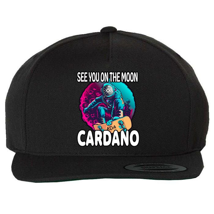 See You On the Moon Cardano Wool Snapback Cap