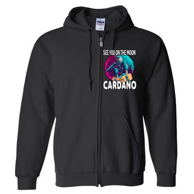 See You On the Moon Cardano Full Zip Hoodie