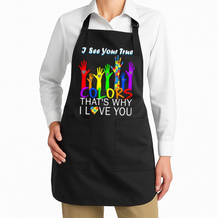 See Your True Colors Autism Puzzle Hands Apron