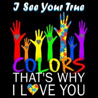 See Your True Colors Autism Puzzle Hands Apron