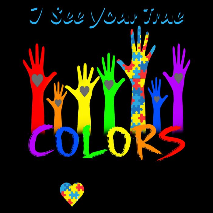 See Your True Colors Autism Puzzle Hands Mug