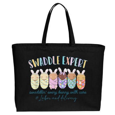 Swaddle Expert Easter Bunny Labor And Delivery Nurse Nicu Cotton Canvas Jumbo Tote