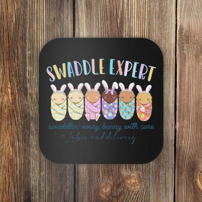 Swaddle Expert Easter Bunny Labor And Delivery Nurse Nicu Coaster