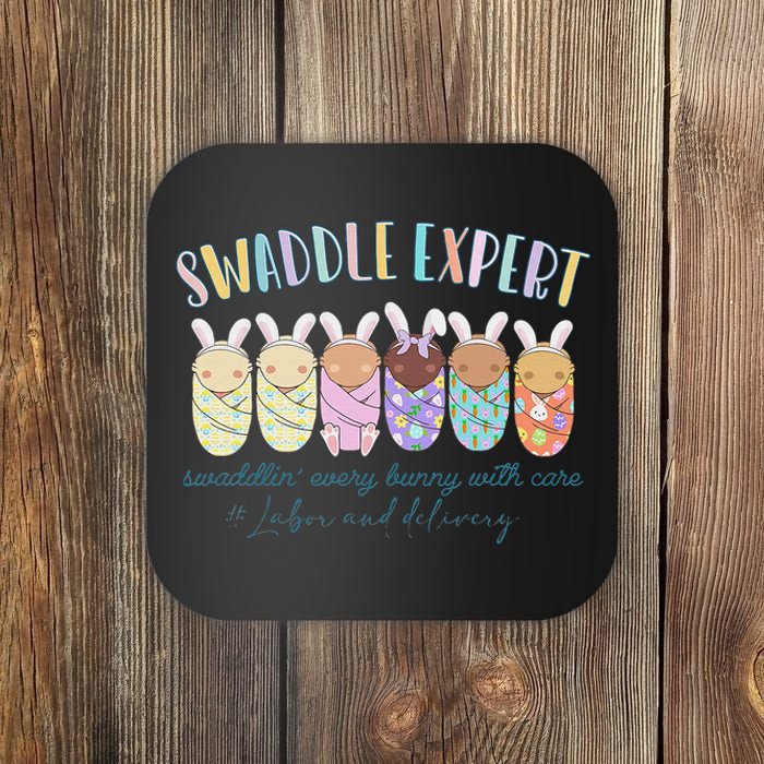 Swaddle Expert Easter Bunny Labor And Delivery Nurse Nicu Coaster