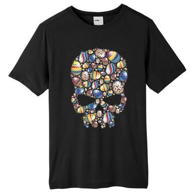 Skull Easter Eggs Skull Made Of Easter Eggs Bunny Tall Fusion ChromaSoft Performance T-Shirt