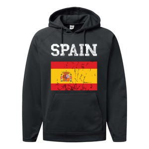 Spain Espana Espanol Spanish Flag Spain Trip Tourist Performance Fleece Hoodie