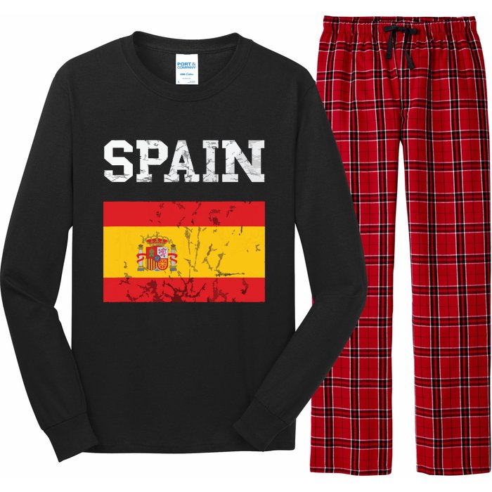 Spain Espana Espanol Spanish Flag Spain Trip Tourist Long Sleeve Pajama Set