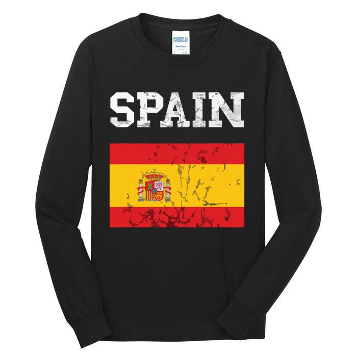 Spain Espana Espanol Spanish Flag Spain Trip Tourist Tall Long Sleeve T-Shirt