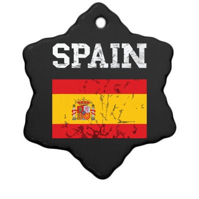 Spain Espana Espanol Spanish Flag Spain Trip Tourist Ceramic Star Ornament