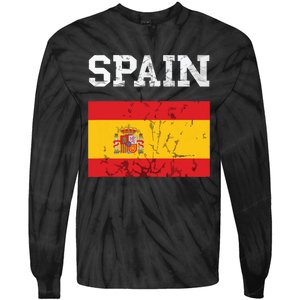 Spain Espana Espanol Spanish Flag Spain Trip Tourist Tie-Dye Long Sleeve Shirt