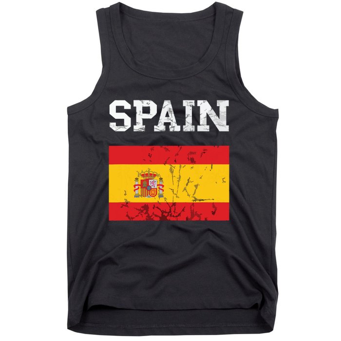 Spain Espana Espanol Spanish Flag Spain Trip Tourist Tank Top