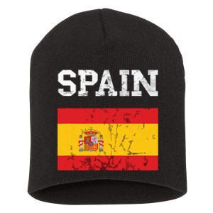 Spain Espana Espanol Spanish Flag Spain Trip Tourist Short Acrylic Beanie