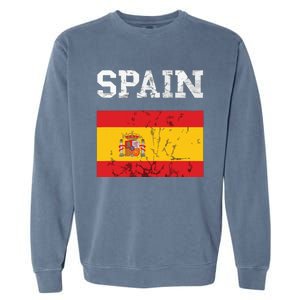 Spain Espana Espanol Spanish Flag Spain Trip Tourist Garment-Dyed Sweatshirt