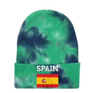 Spain Espana Espanol Spanish Flag Spain Trip Tourist Tie Dye 12in Knit Beanie