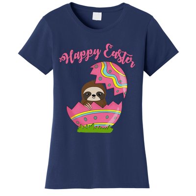 Sloth Easter Egg Happy Graphic,, Women Women's T-Shirt