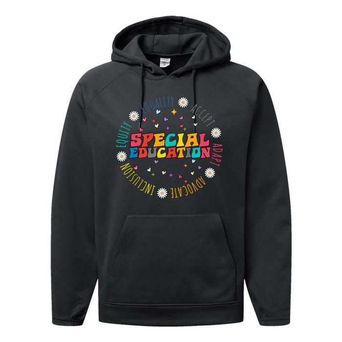 Special Education Equality Cute Performance Fleece Hoodie