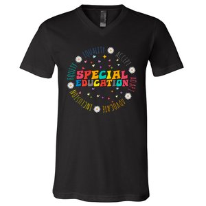 Special Education Equality Cute V-Neck T-Shirt