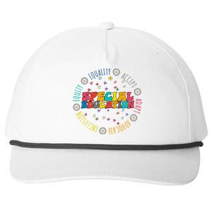 Special Education Equality Cute Snapback Five-Panel Rope Hat