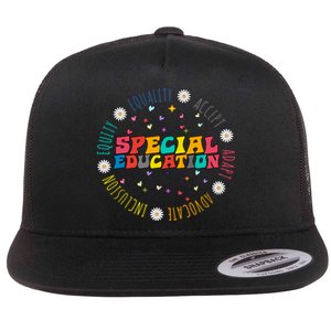 Special Education Equality Cute Flat Bill Trucker Hat