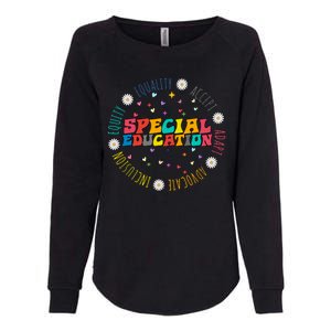 Special Education Equality Cute Womens California Wash Sweatshirt