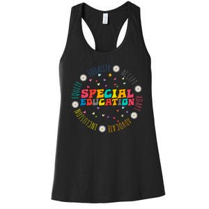 Special Education Equality Cute Women's Racerback Tank