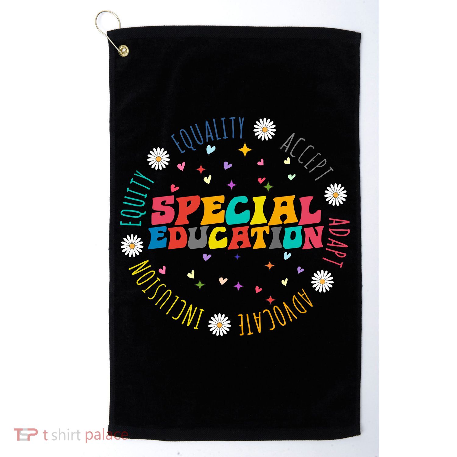 Special Education Equality Cute Golf Towel