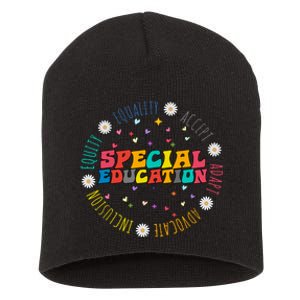 Special Education Equality Cute Short Acrylic Beanie