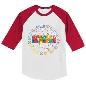 Special Education Equality Cute Kids Colorblock Raglan Jersey