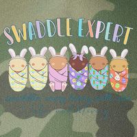 Swaddle Expert Easter Bunny Labor And Delivery Legacy Tie Dye Trucker Hat
