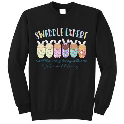 Swaddle Expert Easter Bunny Labor And Delivery Sweatshirt
