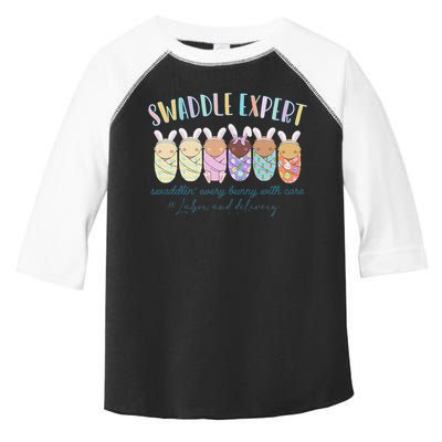 Swaddle Expert Easter Bunny Labor And Delivery Toddler Fine Jersey T-Shirt