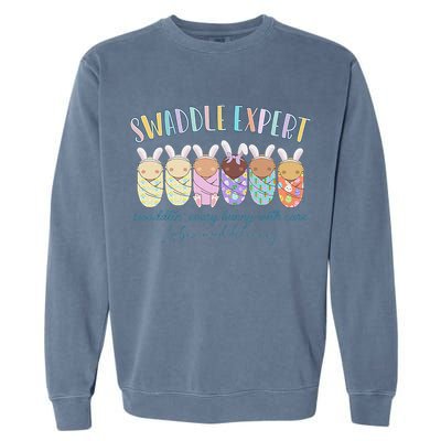 Swaddle Expert Easter Bunny Labor And Delivery Garment-Dyed Sweatshirt