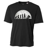 Surfing Evolution Evolution Of Man Surfer Cooling Performance Crew T-Shirt