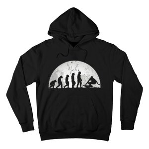 Surfing Evolution Evolution Of Man Surfer Hoodie