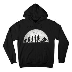 Surfing Evolution Evolution Of Man Surfer Tall Hoodie