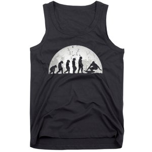 Surfing Evolution Evolution Of Man Surfer Tank Top