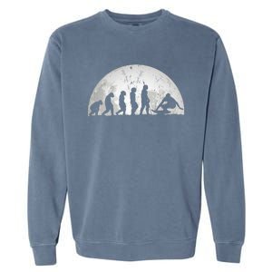 Surfing Evolution Evolution Of Man Surfer Garment-Dyed Sweatshirt