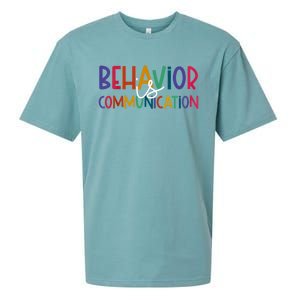 Special Education Ed Teacher Behavior Is Communication Gift Sueded Cloud Jersey T-Shirt