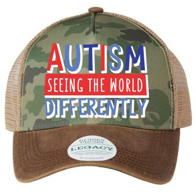 Seeing The World Differently Autism Awareness Legacy Tie Dye Trucker Hat