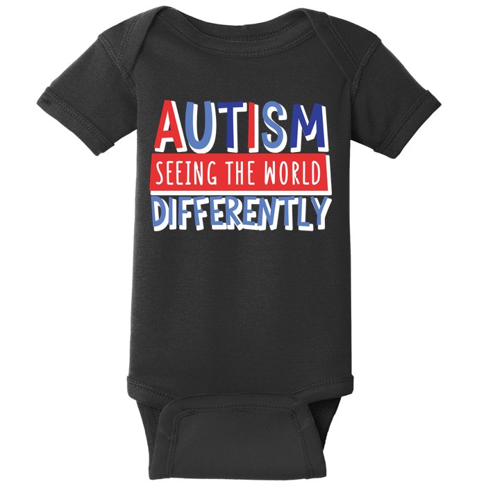 Seeing The World Differently Autism Awareness Baby Bodysuit