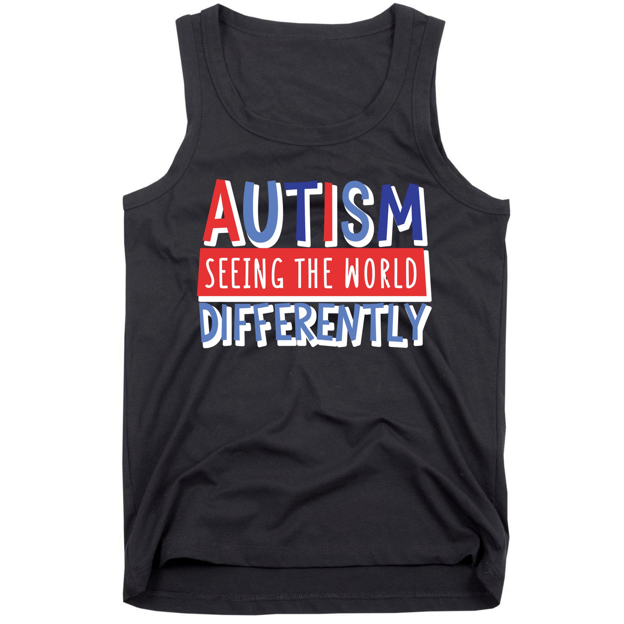 Seeing The World Differently Autism Awareness Tank Top