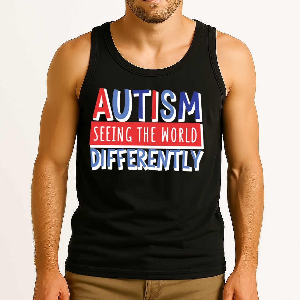 Seeing The World Differently Autism Awareness Tank Top